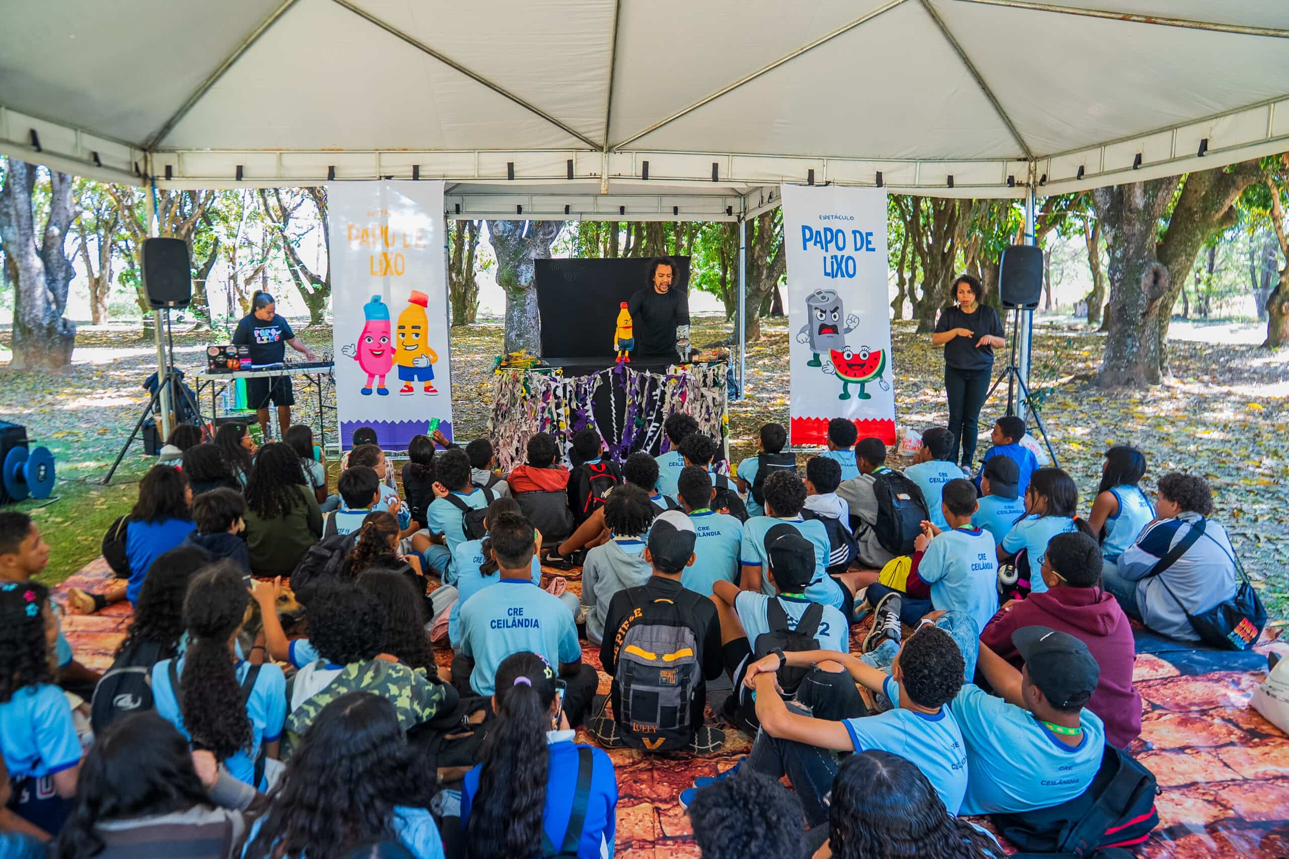 Projeto leva estudantes de escolas públicas do DF para aprender sobre o Cerrado em parque de Samambaia
